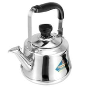 1pc Whistle Teakettle Stainless Steel Boil Water Kettle With Filter Screen Random Cover Style