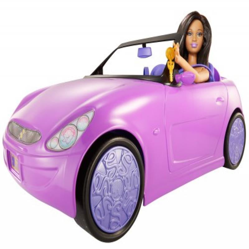 barbie in car