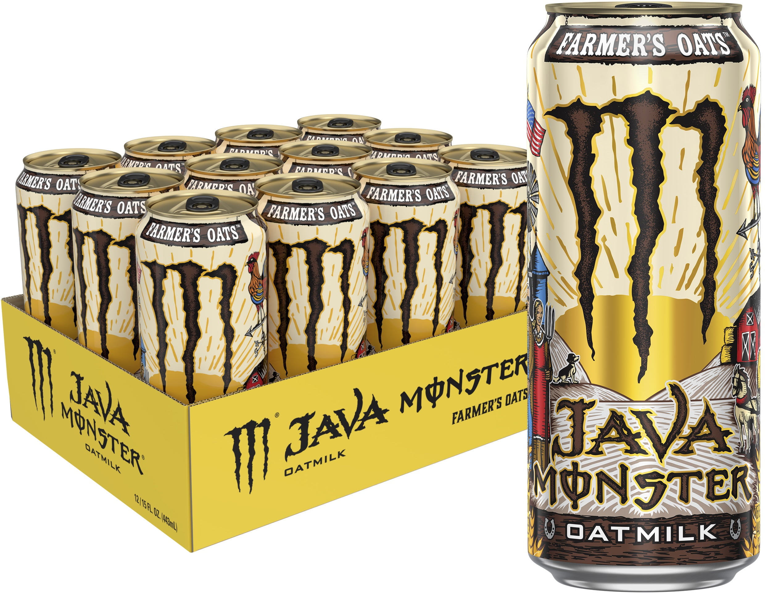 Monster Java Farmers Oats, 15 fl oz (12 cans)