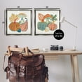 thumbnail image 4 of Stupell Industries Harvest Whimsy Gourd Collection Holiday Painting Gray Floater Framed Canvas Art Print Wall Art, 25 x 25, Set of 2, 4 of 10