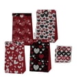 thumbnail image 3 of Valentine Paper Treat Bags - Candy, Cookie  Gift Sacks 6 Count, 3 of 7