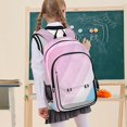 thumbnail image 7 of FORMRS Unisex School Backpack 17" Student Travel Bag with Laptop Compartment, Pink Gradient, 7 of 7