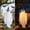 4#, variant on Halloween Outdoor Decor 5Ft Hanging Swing Ghost With String Lights Witch Hat Party Decor,Tree Porch Yard Garden