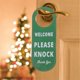 thumbnail image 4 of PU Leather Do Not Disturb Door Hanger Sign Double Side Welcome Please Knock Sign for Dorm Hotel Home Office Meeting Rooms, 4 of 4