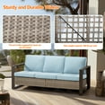 thumbnail image 5 of Meetleisure 3-Seat Patio Wicker Sofa with Removable Cushions, Sky Blue, 5 of 8