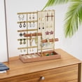 thumbnail image 6 of QILICHZ Jewelry Holder Organizer 7-Tier Jewelry Organizer Stand Earring Holder Organizer Gold, 6 of 7