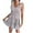 White, variant on IROINNID A-Line Dress For Women Fashion Casual Bandage Floral Chiffon Dress V-Neck Knee-Length Dress