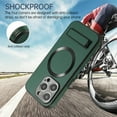 thumbnail image 6 of Ancove for iPhone 11 Pro Magnetic Case,[Compatible with Mag Safe],Shockproof Business PU Leather Ultra Slim Thin Case Cover with Built-in Kickstand for iPhone 11 Pro,Darkgreen, 6 of 7