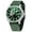 Green PD1736, variant on Men's Automatic Watches Unique Square Stainless Steel Mechanical Sports Wrist Watch for Men Nylon Watchband 100M Waterproof