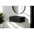 thumbnail image 3 of South Shore Haven Floating Side Table with 1 Drawer, in Black Oak, 3 of 11