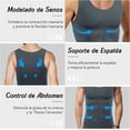 thumbnail image 3 of 3 Piezas Camiseta de Compresión para Hombre, Camiseta Interior Deportiva Ideal, Fajas Abdominal Reductora Deportivo con Fuerte contracción, para Postura Moldera, Correr, Gym, 3 of 4