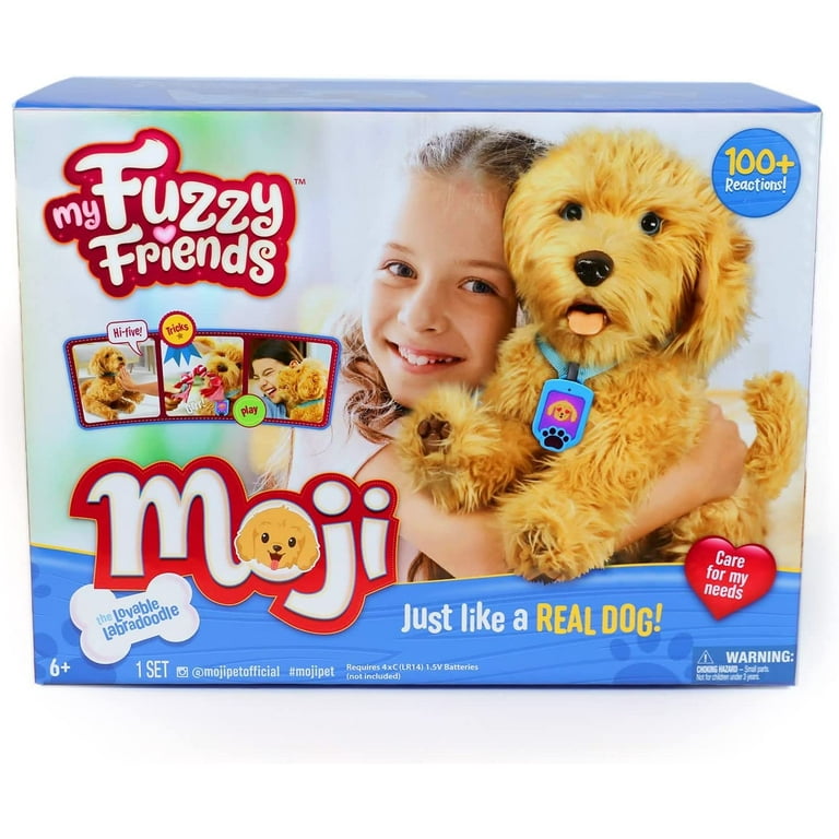 mojimmoji•*¨*•.¸♬︎ Moji Interactive Talking Labradoodle Dog Pup Toy - Acts Like a