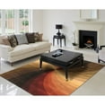 thumbnail image 4 of EORC Multicolored Hand-Tufted Wool Contemporary Swirl Rug, 5' x 8', 4 of 5