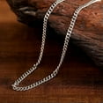 thumbnail image 5 of K-KED Solid 925 Sterling Silver Curb Miami Cuban Link Chain Necklace Men Women 22-24''-21.6'' inch, 5 of 9