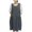 Gray, variant on YanHoo Women's Linen Dresses Retro Sleeveless Round Neck Casual Tank Dress Loose Summer Solid Midi Dress with Pockets