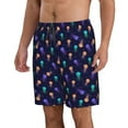 thumbnail image 2 of Goofa Sea Jellyfish Printed Mens Swim Trunks Summer Quick Dry Short Beach Swimwear Bathing Suits-X-Large, 2 of 9