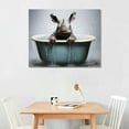 thumbnail image 2 of Nawypu  Cute Baby Rhino in The Bathtub Humor Funny Animal Poster On Toilet Kids Bathroom Poster Canvas 90s Wall Art Room Aesthetic Posters, 2 of 6