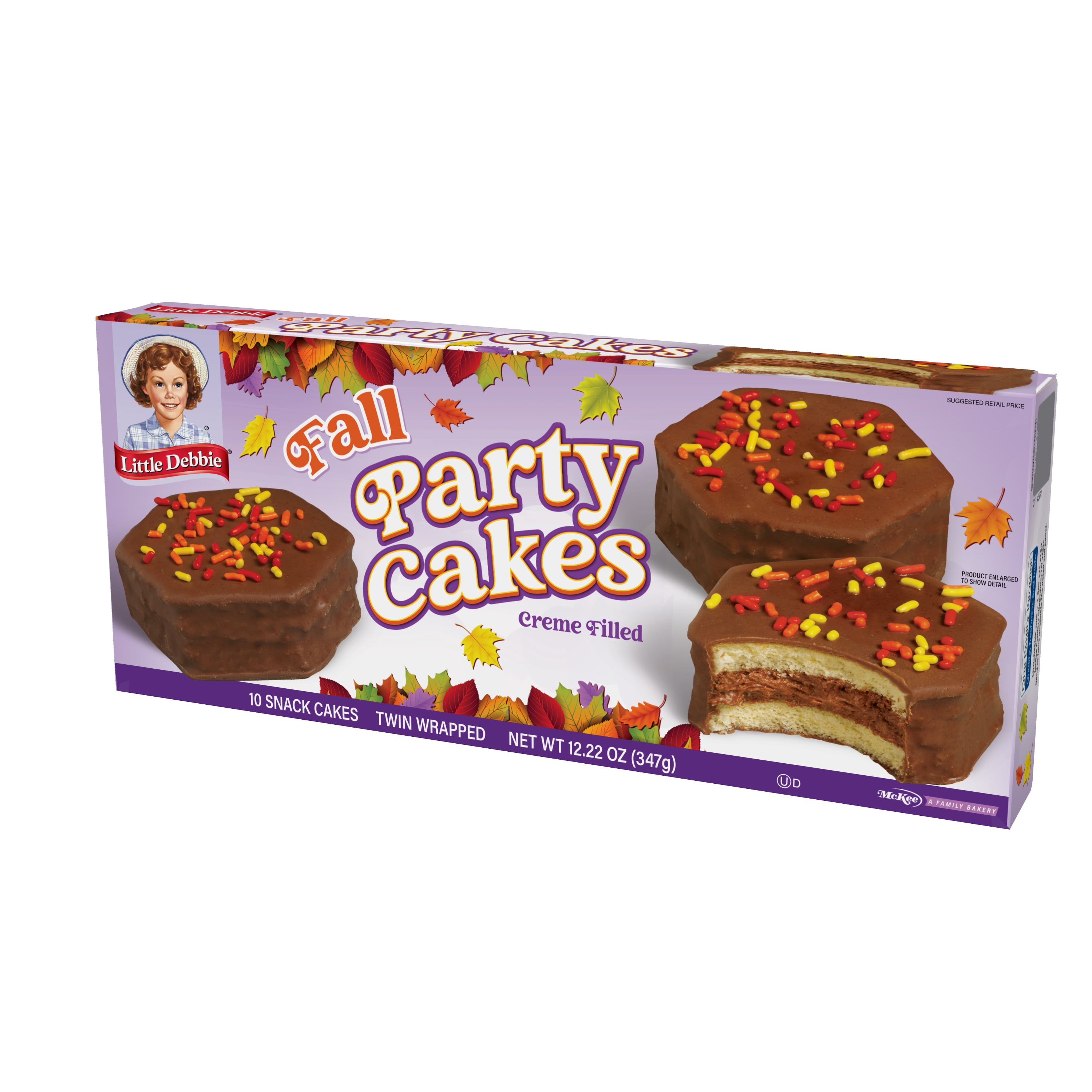 Little Debbie Fall Party Chocolate Snack Cakes, 12.22 oz (10 count)