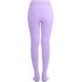 thumbnail image 3 of ORUYROP Women's Solid Colored Opaque Microfiber Footed Tights, 3 of 7