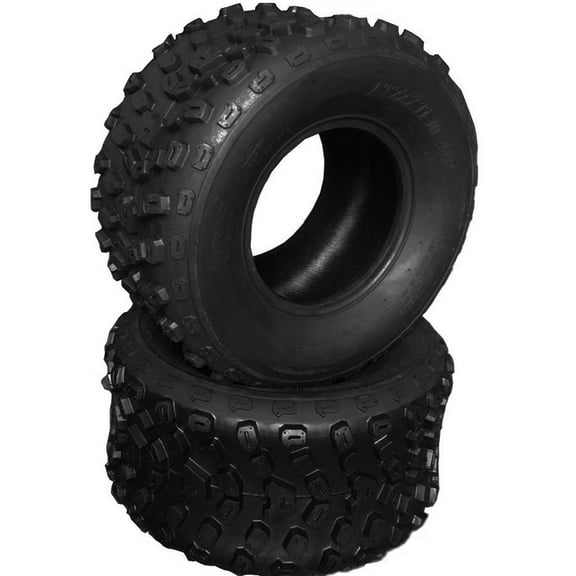 Ktaxon Set of 2 22x11-10 ATV & UTV All Terrain Tires, 6 Ply Tubeless Sport Tires Front Rear