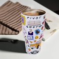 thumbnail image 6 of Friends 30 oz Stainless Steel Tumbler with Lids,Friends TV Show Merchandise,Friends TV Show Gifts,Friends Coffee Tumbler,Double Walled Insulated Travel Coffee Cup Keeps Drinks Cold & Hot (White), 6 of 6