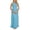 Sky Blue, variant on Gyujnb Halter Sleeveless Tank Neck Maternity Maxi Dress Elastic Gathered Empire Waist Lightweight Flowy Chiffon Loose A Line Floor Length Gown Elegant Bridesmaid Photoshoot,L