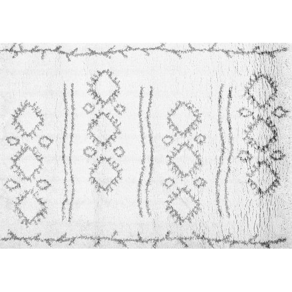 Ahgly Company Indoor Rectangle Solid Gray Modern Area Rugs, 8' x 10'