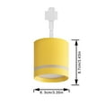 thumbnail image 3 of FSLiving 7W LED Track Linear Look Yellow Rotation Design Lights H-Type Track Light with Gimbaled Spot LED Macaron Style for Dining Room Kitchen 1 Light Customizable Plant Grow Light, 3 of 7