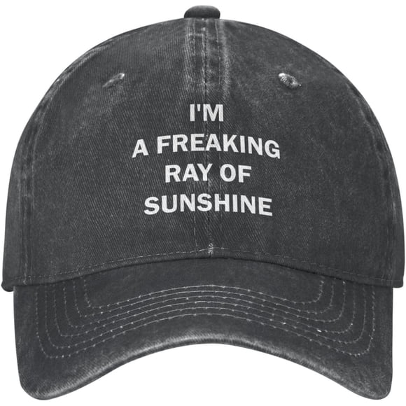 I'm A Freaking Ray of Sunshine Hat for Women Baseball Cap Vintage Caps