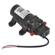 12V DC Fresh Water Pressure Diaphragm Pump with Hose Clamps Self Priming er Pump with Pressure Switch 4 L/Min 0.7 GPM 70 PSI for RV Camper Marine Boat Lawn