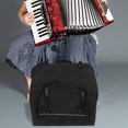 thumbnail image 4 of COMPUKAS Adjustable Black Oxford Cloth Accordion Bag Padded Backpack for Musical Instrument Storage, 4 of 8