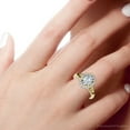 thumbnail image 2 of Pompeii 1 1/5Ct Oval Diamond Halo Engagement Ring 14k Gold Lab Grown (F/G,VS1-VS2), 2 of 3