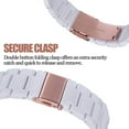 thumbnail image 5 of KOMI Resin Band Compatible with Series 7/8/9 Apple Watch Bands 41mm/40mm/38mm Fashion Strap for iWatch Series 6/5/4/3/2/1/SE Lightweight Bracelet Wristband Replacement Women, 5 of 5