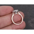thumbnail image 5 of 1.25 Ct Halo Round cut Man made diamond moissanite & Man made diamond moissanite Ring with 18k Gold Plating, 5 of 6