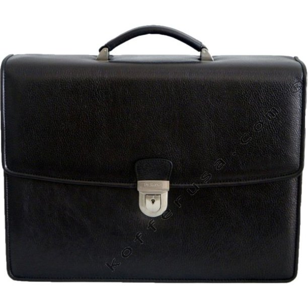 Dr. Koffer Fine Leather Accessories BARRY Flapover Briefcase