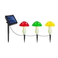 thumbnail image 4 of 6.6ft Mushroom Solar Light with 3/6LEDs Mushroom Stake Lights IP65 Waterproof Mushroom Fairy Light 8 Modes Mushroom Light String for Pathway Patio Garden, 4 of 11