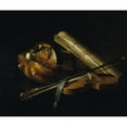 thumbnail image 2 of Nicolas-Henri Jeaurat de Bertry 23x20 Gold Ornate Framed and Double Matted Museum Art Print Titled - Still Life with Musical Instruments (1756), 2 of 4