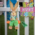 thumbnail image 2 of GUOOL Easter Bunny Figurine Creative Easter Decoration for Bookshelf Table Cabinet Male, 2 of 7