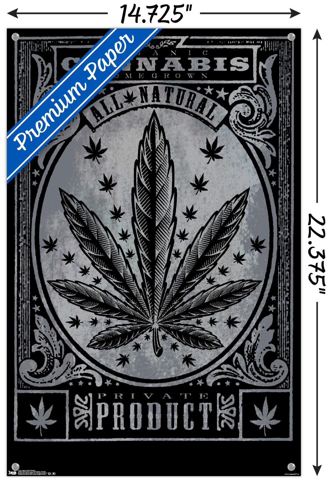 Weed - Private Product Wall Poster with Push Pins, 14.725" x 22.375"