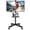 Black, variant on BONTEC Mobile TV Stand with Wheels, Rolling TV Cart for 23-65 Inch LED LCD TVs, Tilt Floor Mount with Adjustable Shelf, Holds 88 lbs, Max VESA 400x400mm