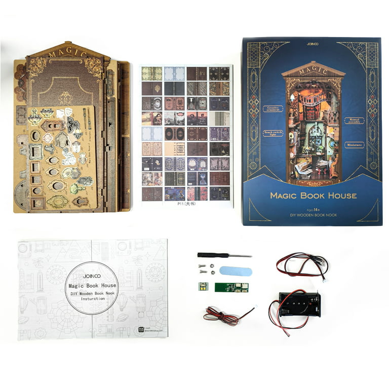Magic Market SL09 DIY Wooden Book Nook - Book Nook Kit