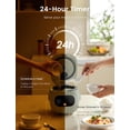 thumbnail image 3 of COMFEE' Mini Rice Cooker 4 Cups Cooked/2 Cups Uncooked, Portable Non-Stick rice maker, 24 hours Timer Delay, 6 Functions, Fast Cooker, Brown Rice, Oa, 3 of 6