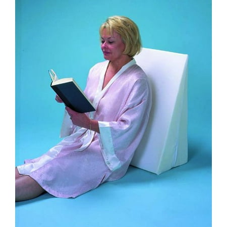 White Poly Cotton Foam Bed Wedge Pillow Cover Only 24 X 24