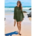 thumbnail image 7 of Women Swimsuit Crochet Swim Cover Up Summer Bathing Suit Swimwear Mesh Knit Beach Dress Vacation Outfits ﻿, 7 of 7