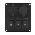 thumbnail image 4 of Marine Green Ligh SwitchCar Marine 3+2combination LED Carcharger Car Switch Panel Effortless Installation, 4 of 5
