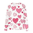 thumbnail image 4 of Tdoqot Girls Valentines Day T Shirts- Heart Print Long Sleeve Cute Crewneck Tops Navy Size 7-8 Years, 4 of 5