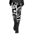 thumbnail image 2 of Leggings For Women Autumn And Winter Leggings Artistic Splash Printed Soft Stretchy Pants High Waisted Leggings For Women ,White, 2 of 3