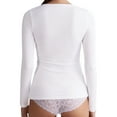 thumbnail image 3 of Emmalise Women’s Long Sleeve Scoop Neck Fitted Top Neutral Multipack 2 S, 3 of 4