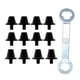 thumbnail image 4 of 12 x Clavos para zapatos de fútbol Zulema Tacos M5 Negro con llave, 4 of 8