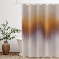 thumbnail image 2 of Terracotta Ombre Shower Curtain, Brown Beige Ombre Burnt Orange Tan Ink Painting Modern Abstract Art Bathroom Curtain for Men Bathtub Decor Waterproof Fabric Machine Washable with 12 Hooks, 2 of 6